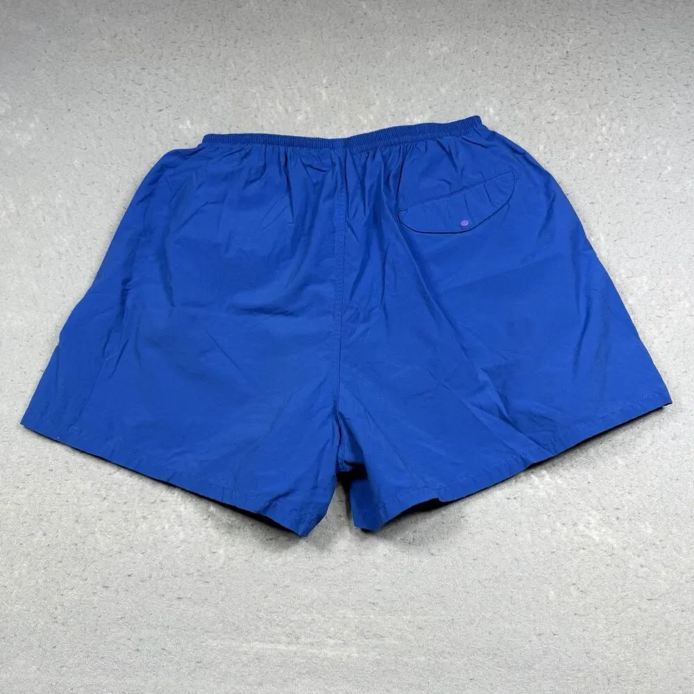 Patagonia Baggies Shorts Mens Size Large Blue Elastic Drawstring Waist Lined